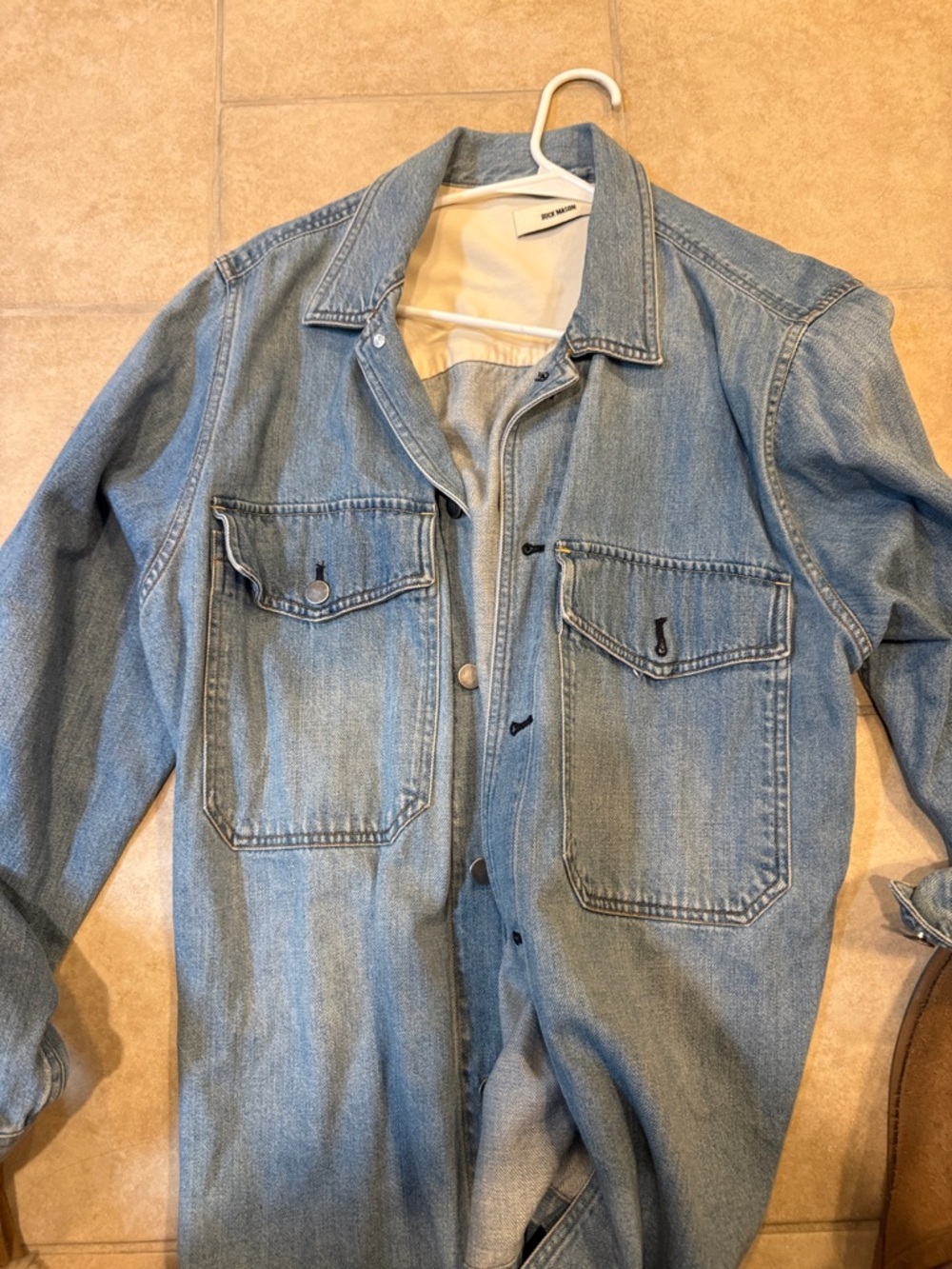 Buck Mason Light Blue Denim Shirt Jacket